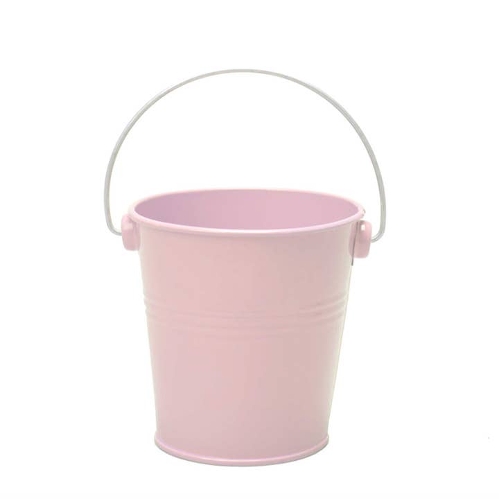 Portofino International Trading, USA - Wholesale Bucket/Pail - Medium Metal Pail Bucket - Pink