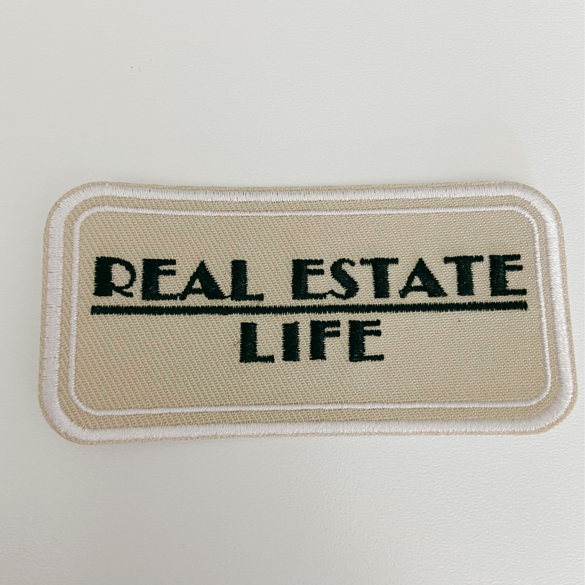 TEELUX - Wholesale Patch - 3.5" Real Estate life -  Embroidered Hat Patch2