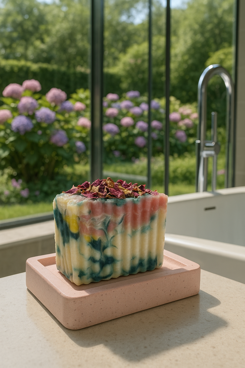 Priscila Leen Arts at Florida Soap Candle – sabonete sólido por atacado – Sweet Garden Sabonete processo frio vegan natural feito à mão4