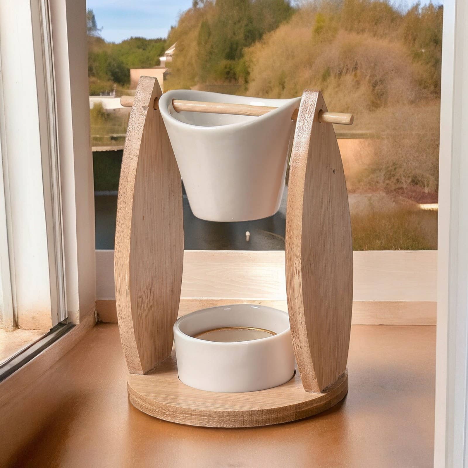 Zen'Arôme - Wholesale Fragrance Warmer - Scented Wax Melter Veil – Bamboo and Ceramic9