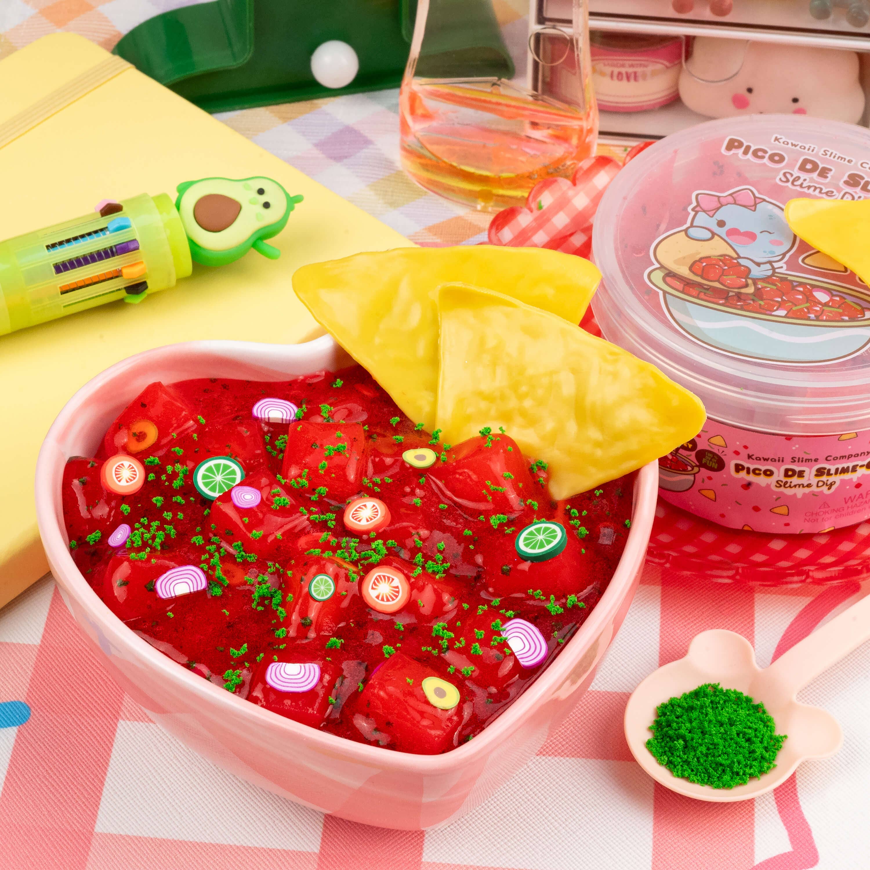 Kawaii Slime Company - Wholesale Putty/Slime - Kids - Pico De Slime-O Jelly Cube Slime Dip (4pcs/case)3