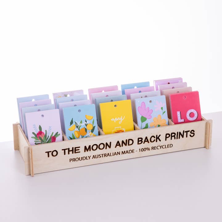 Gift Tag Box for wholesale by To The Moon and Back Prints