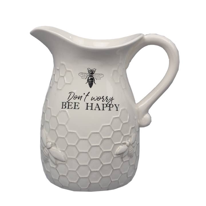 Young's - Wholesale Pitcher - Ceramic Bee Water Pitcher