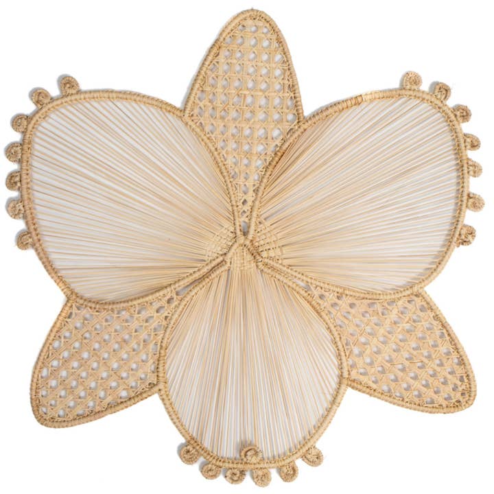 Orkidé Håndvævet Iraca Palm Bordskåner for engroshandel hos Macondo Forever