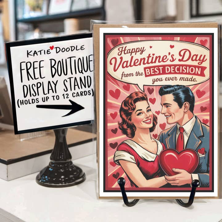 Valentine Gifts, Valentine Cards For Him | Funny USA Made for wholesale by Katie Doodle | Boutique Greeting Cards & Birthday Gifts
