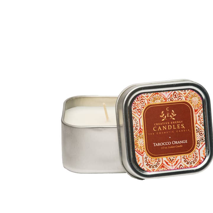 Creative Energy Candles - Wholesale Jar/Filled Candle - Tarocco Orange: 2-in-1 Soy Lotion Candle2
