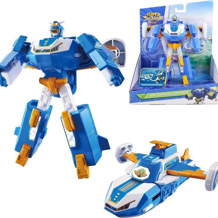 Super Wings World Aircraft Robot Transforming Aircraft Robot for wholesale by Alpha Toys