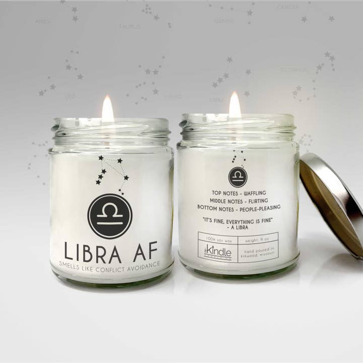 ZA Handmade Wholesale – wholesale Burkljus – Jungfrun AF ljus zodiac astrologiska tecken roliga gåvor