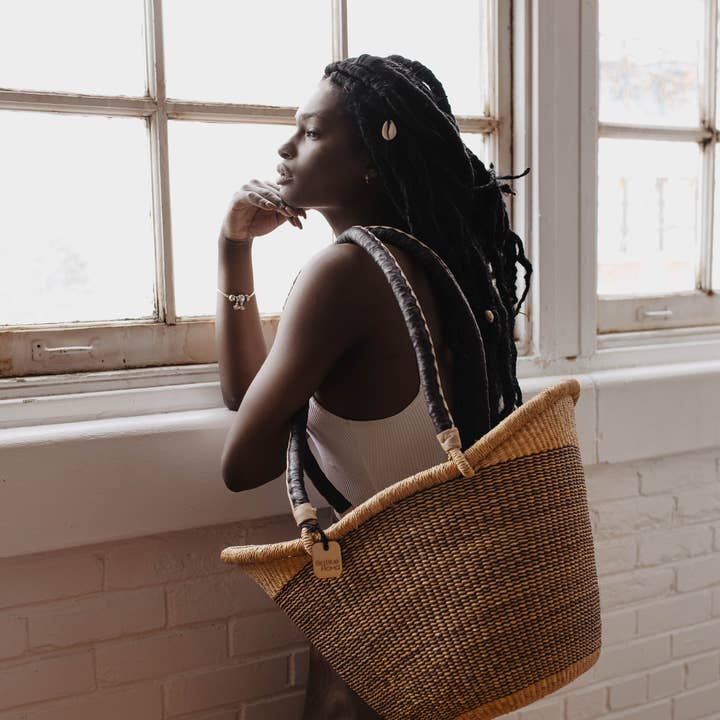 Big Blue Moma - Wholesale Beach Bag - Shoulder Shopper - Natural Palette