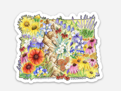 Ollie Lou Designs - Wholesale Sticker - Colorado State Vinyl Sticker2