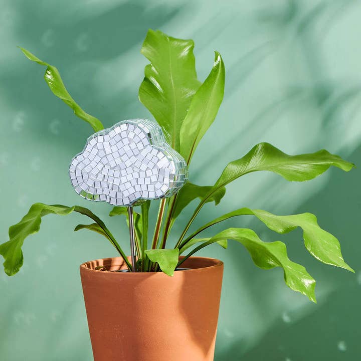 Paloverde Botanicals - Venta al por mayor Postes de jardín/césped - Disco Cloud - Estacas decorativas con forma de bola de discoteca para plantas