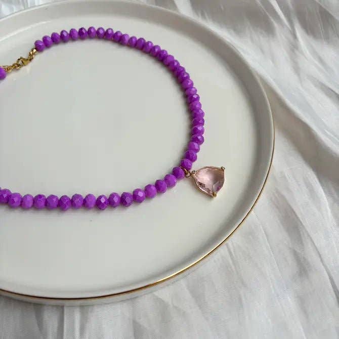 OE! – wholesale Pärlband/Pärlhalsband – LUCE MATERNA - Halsband i kristallglas1