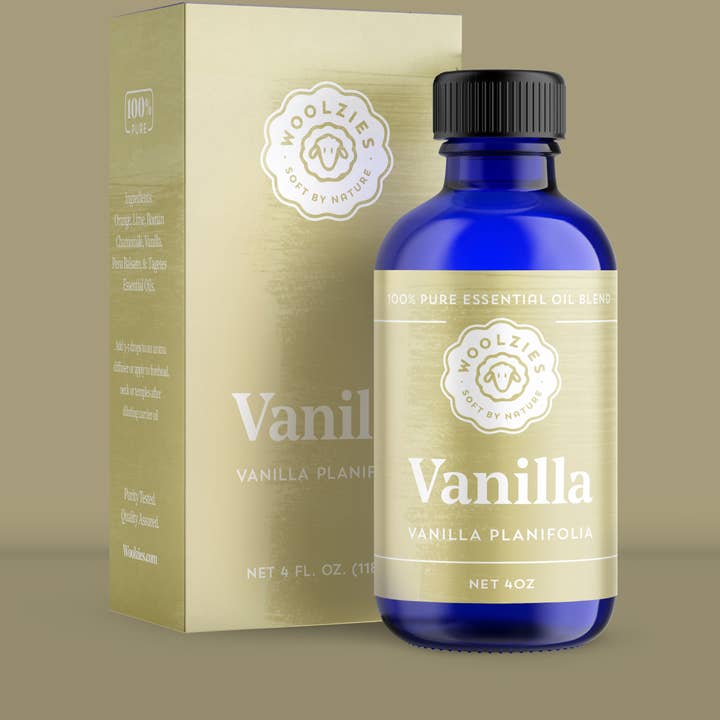 Óleo Essencial de Baunilha 4oz. por atacado de Woolzies