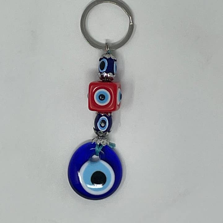 Nai Gifts - Vente Porte-clés – femme - Porte-clés Lucky Dice Evil Eye2