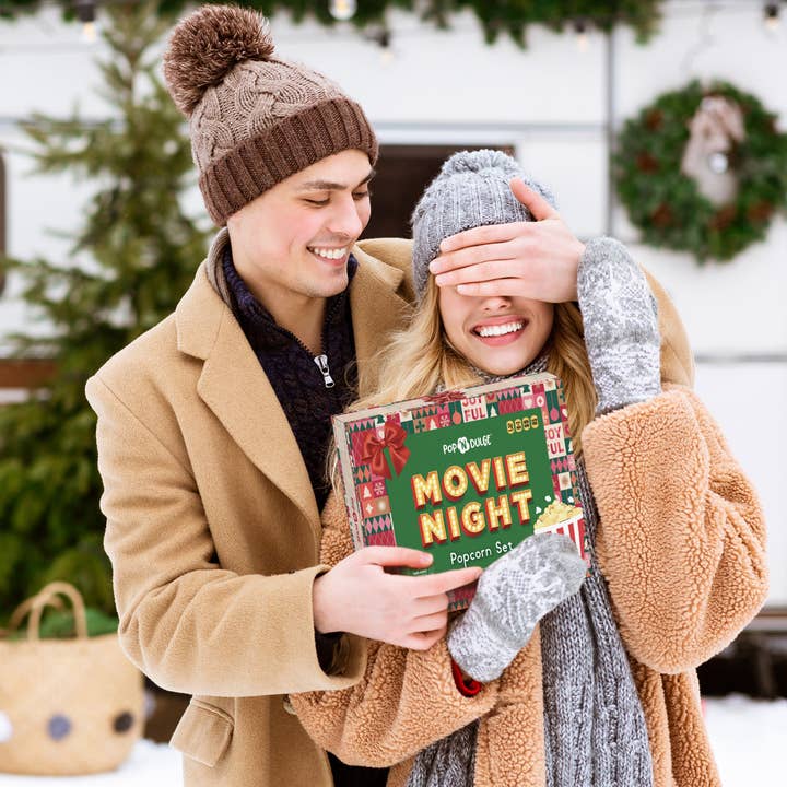 Pop 'N Dulge - Wholesale Popcorn - Christmas Movie Night Gourmet Popcorn Gift Set
