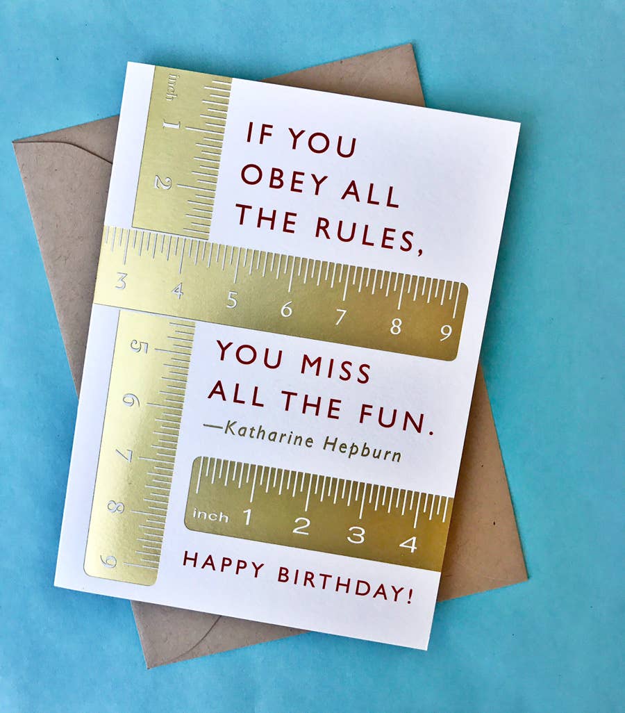 J.Falkner Cards - Wholesale Birthday Card - Rulebreaker Birthday1