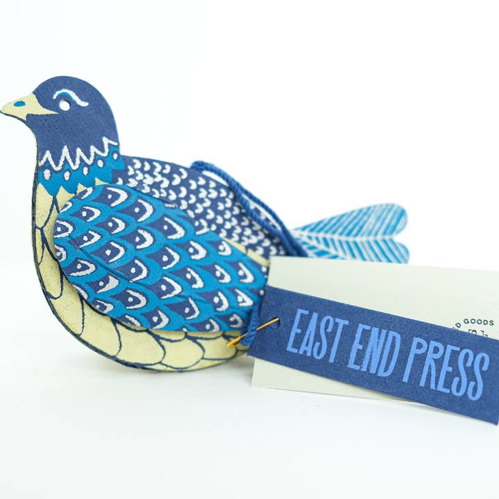 East End Press – wholesale Ornament – UK/EU: Dove Screen-Printed Board Decoration8