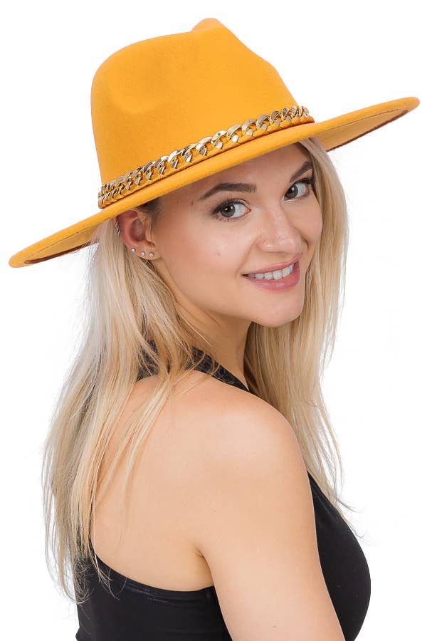 Cap Zone – Fedora - Mulher por atacado – Chapéu Monocromático Revelado Corrente Cubana Larga Feltro Chapéu18