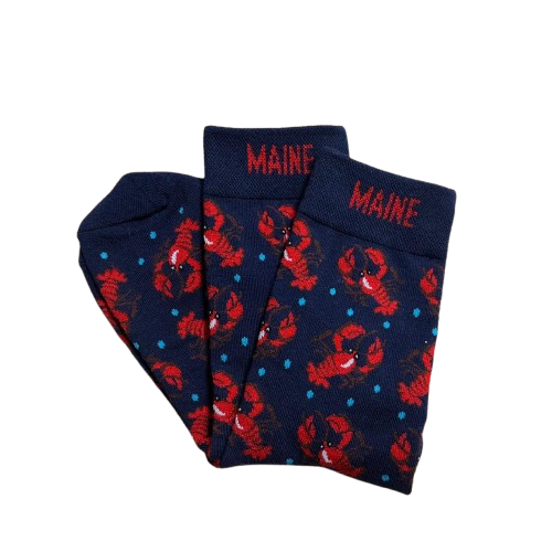 Maine Souvenirs - Wholesale Socks - Unisex - Maine Lobster Printed Socks2