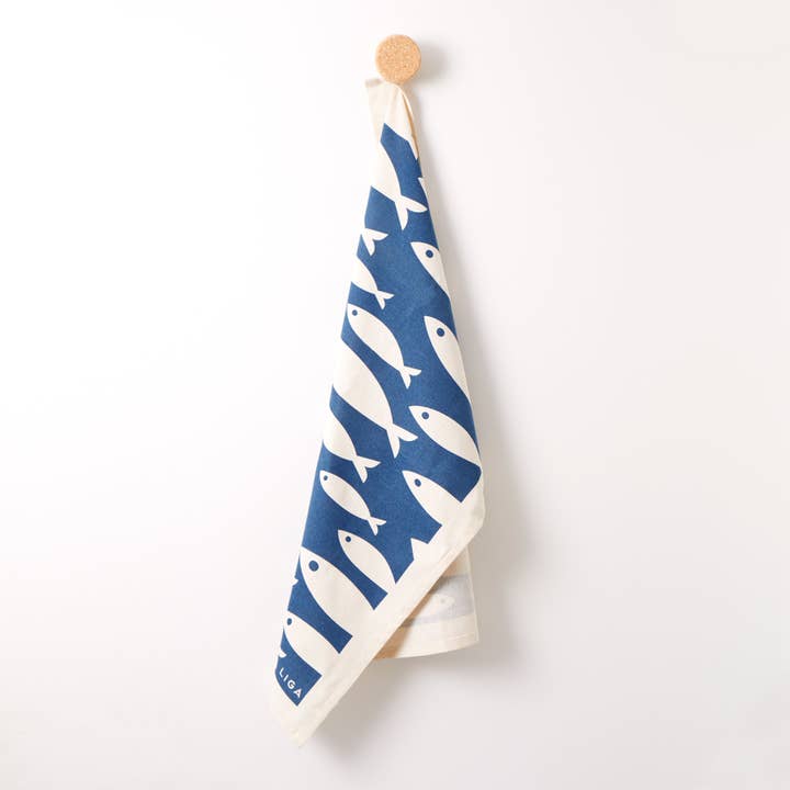 LIGA - Wholesale Tea Towel - Organic Tea Towel - Fish | Sustainable Kitchenware & Gifts2