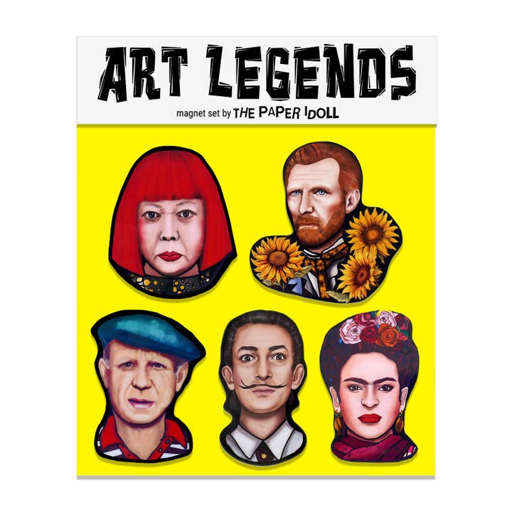 Magnetic Legends2: Art Icons – A set of five 2.5" (6.4 cm) and other Purchase Wholesale baumwollgarn. Free Returns & Net 60 Terms on Faire trending on Faire.