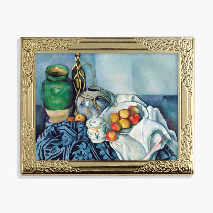 Art Frame Enamel Lapel Paint Pin - Still Life with Apples for wholesale by Real Sic
