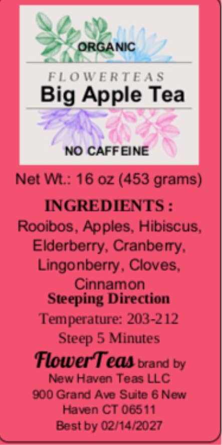 FlowerTeas – Engroshandel Løs te – Løsbladet te i løs vægt 1 lbs Kommerciel brygning Fødevareservice46