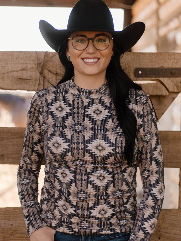 Sterling Kreek - Wholesale Knit Top - Women's - Smoky Mesa Top1