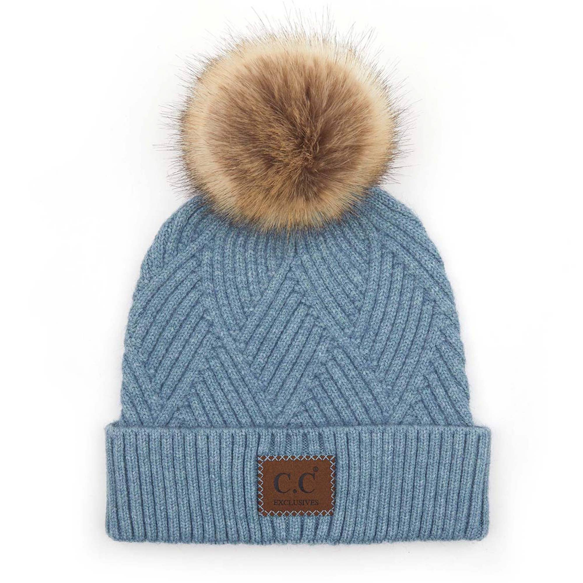 Truly Contagious - Vendita all'ingrosso Berretto - Donna - Berretto in pelle scamosciata CC Criss-Cross (HAT-2060)13