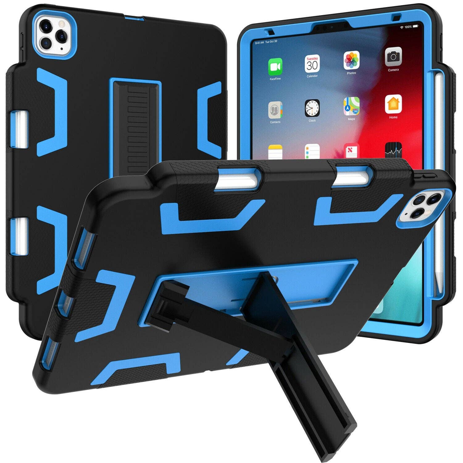 AICase - Wholesale Laptop/Tablet Case - Men's - iPad Pro 11 Inch Hybrid Rubber Shockproof Heavy Duty Stand Cover0