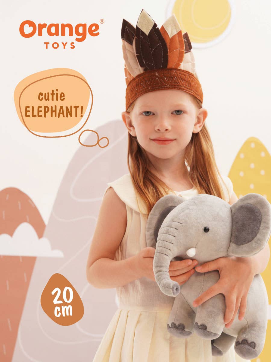Orange Toys – wholesale Stuffed/plush toy – Kids & baby – Elephant Plush - 20cm5