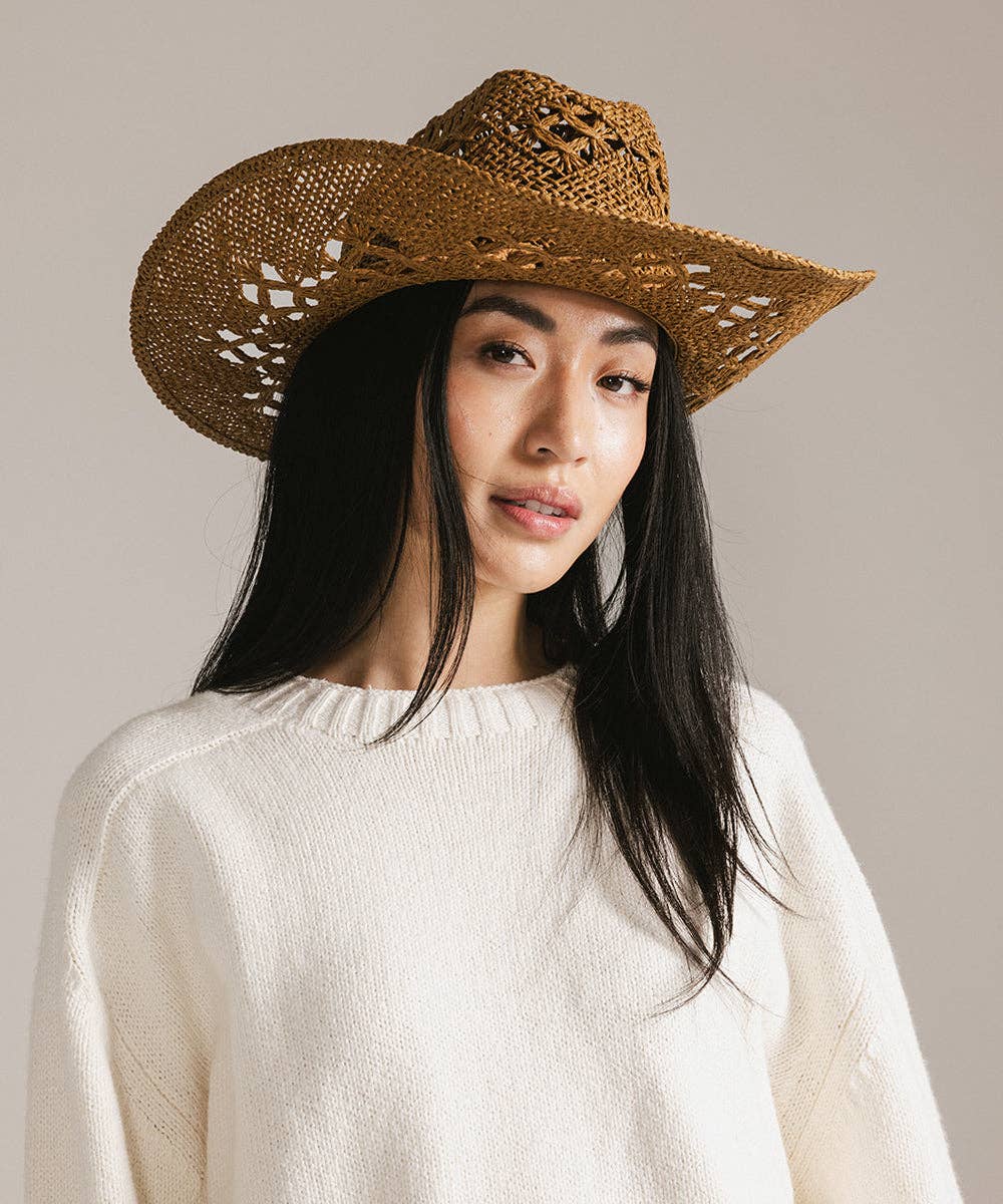 Gigi Pip - Wholesale Cowboy Hat - Women's - Remy Vented Straw Cowboy Hat2