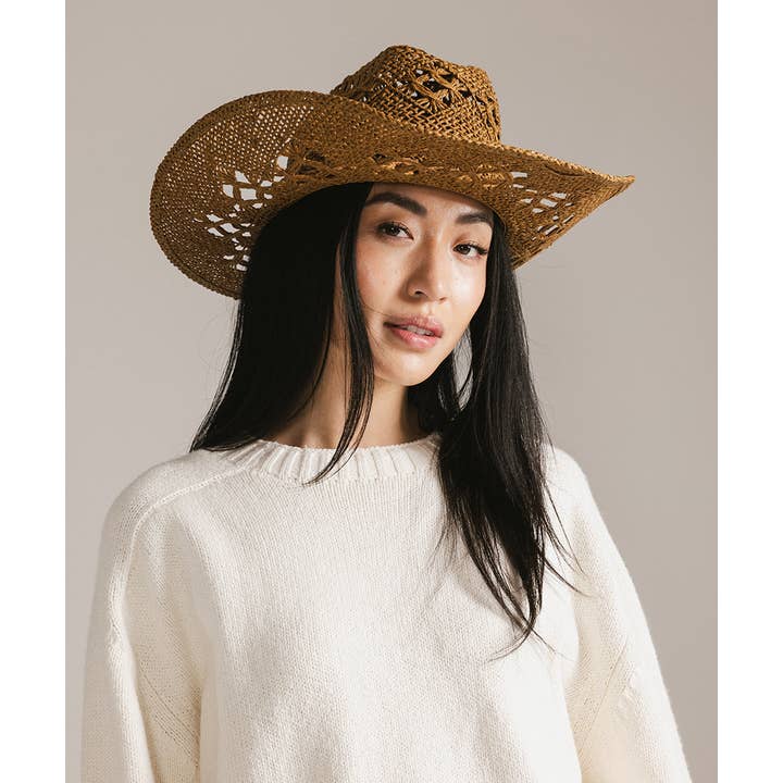 Gigi Pip - Wholesale Cowboy Hat - Women's - Remy Vented Straw Cowboy Hat2