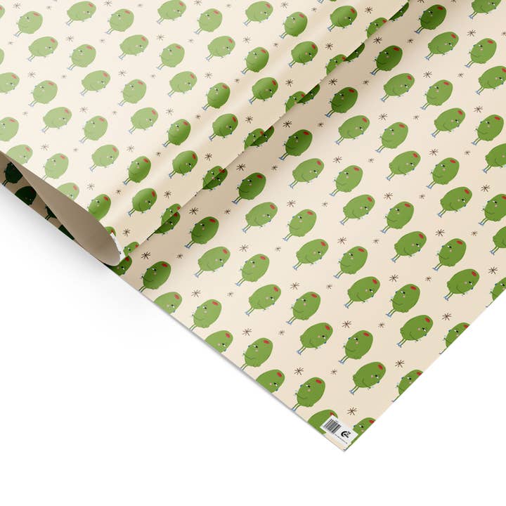 Gift wrap, wrapping paper sheet, the olives gift wrap for wholesale by Eat the Moon | Greeting cards and stationery