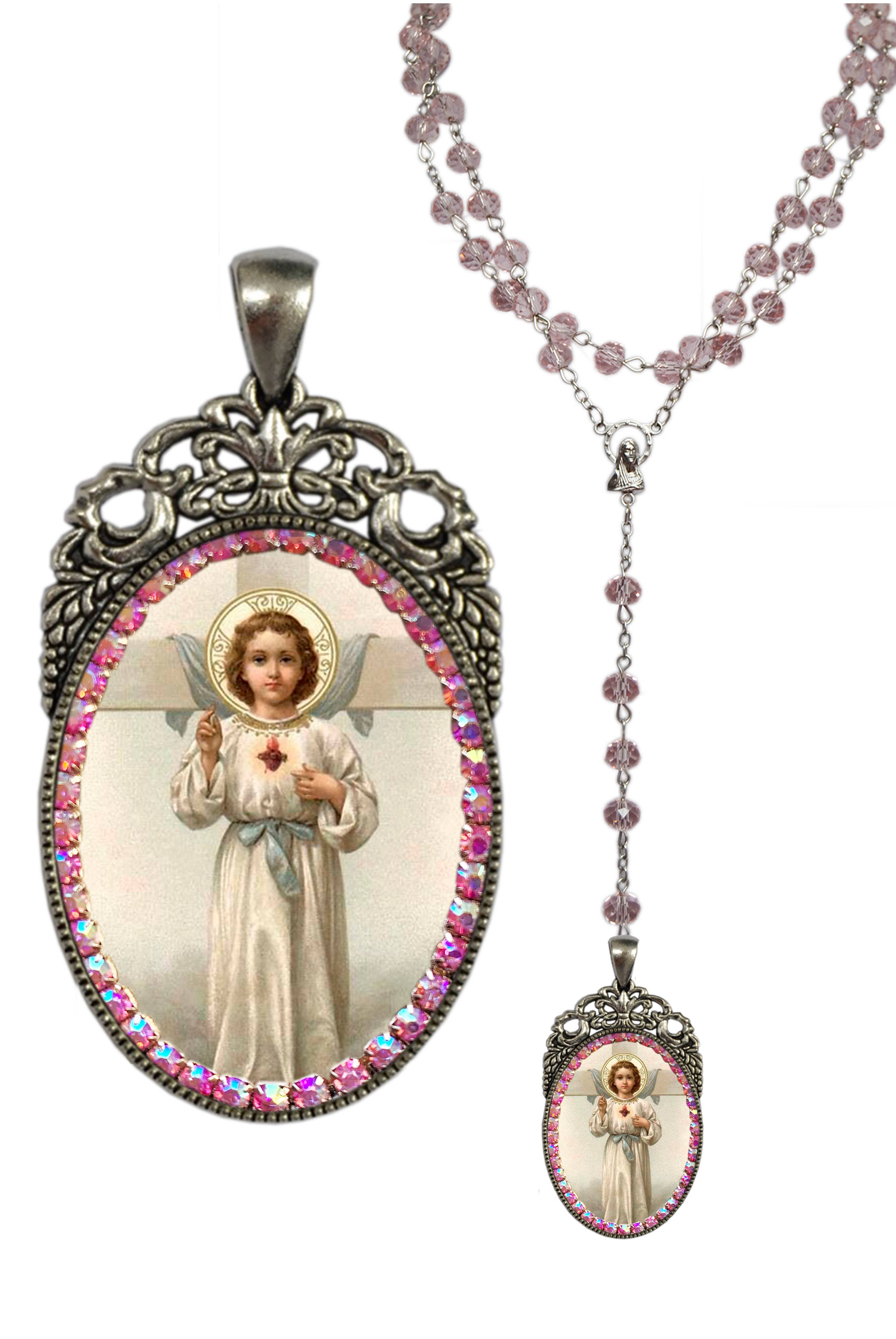 MariaSantissimaShop - Wholesale Prayer Beads Necklace - Child Jesus Miraculous Divine Rosary3