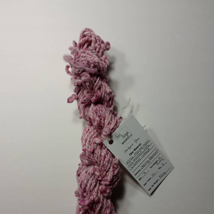 Hand Spun Yarn - Merino & Viscose Tweed - 50 g. Hank for wholesale by HMLLOYD MERCANTILE LLC