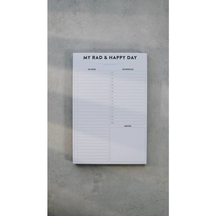 Rad & Happy - Wholesale Notepad - Happy Day Notepad