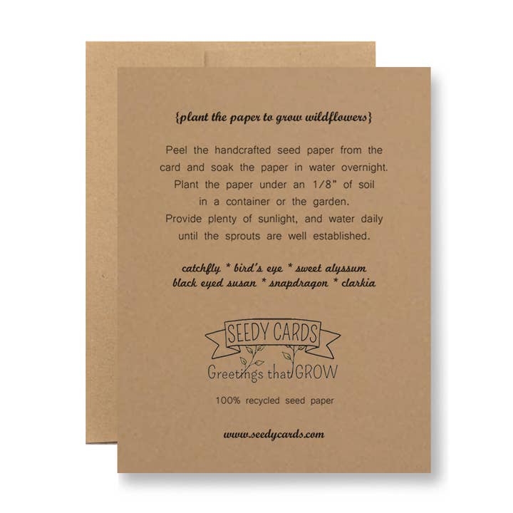Seedy Cards - Wholesale Friendship Card - Plantable Seed Paper Greeting Card - ...made us friends1