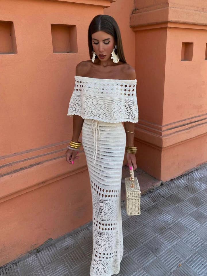 LORIANE - Wholesale Dress - Women's - 1673 Long strapless dress2