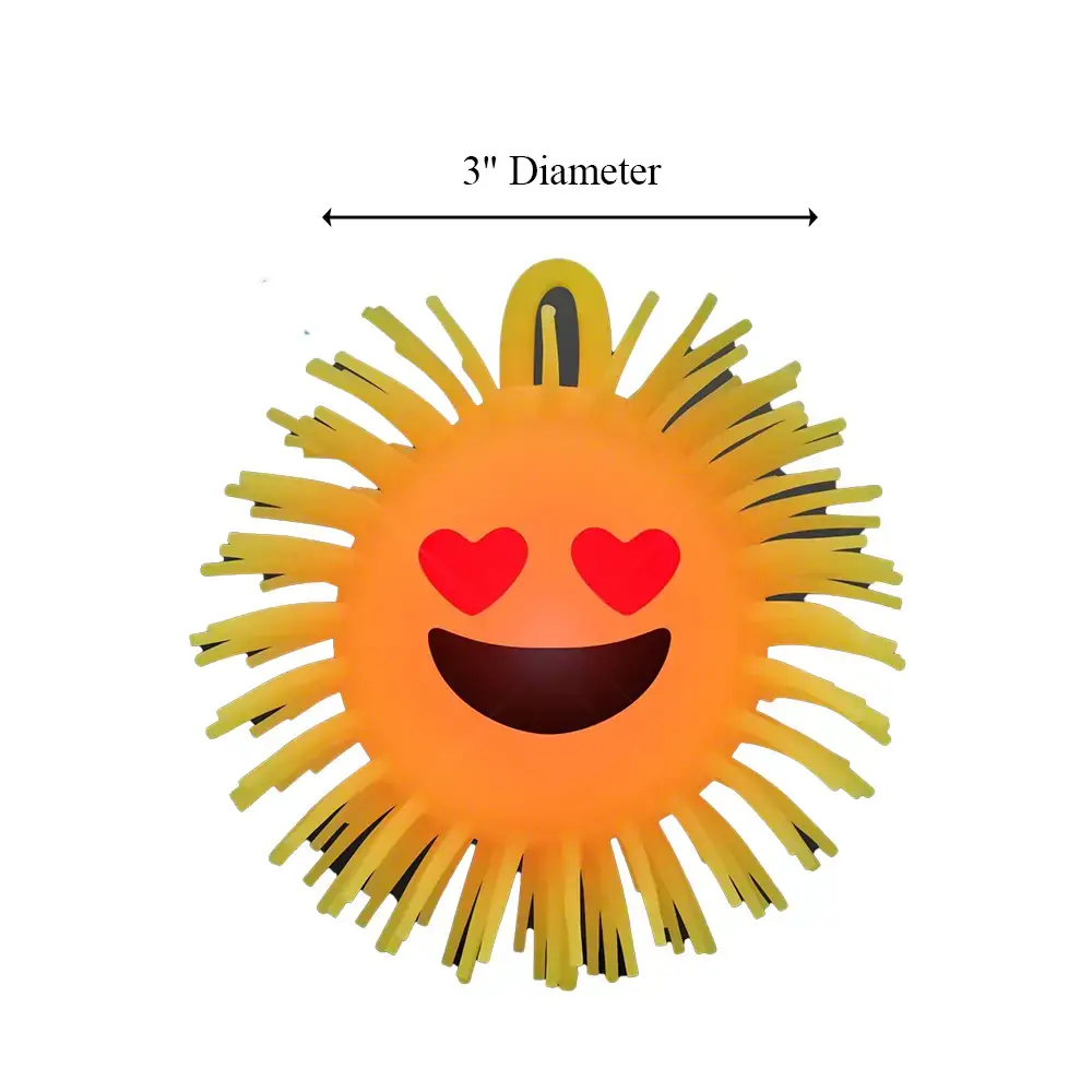 Blinkee.com, LLC - Venta al por mayor Juguete blando - Niños y bebés - Paquete de 12 bolas esponjosas con diseño de emojis que cambian de color3