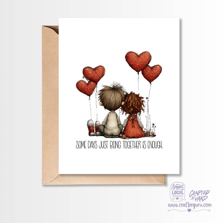 Just Being Together Is Enough – Meaningful Love Greeting Card VGC-013 for wholesale by Crafter Guru Shop
