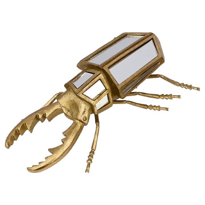 Febland - Wholesale Ornament - Gold Stag Beetle Ornament2