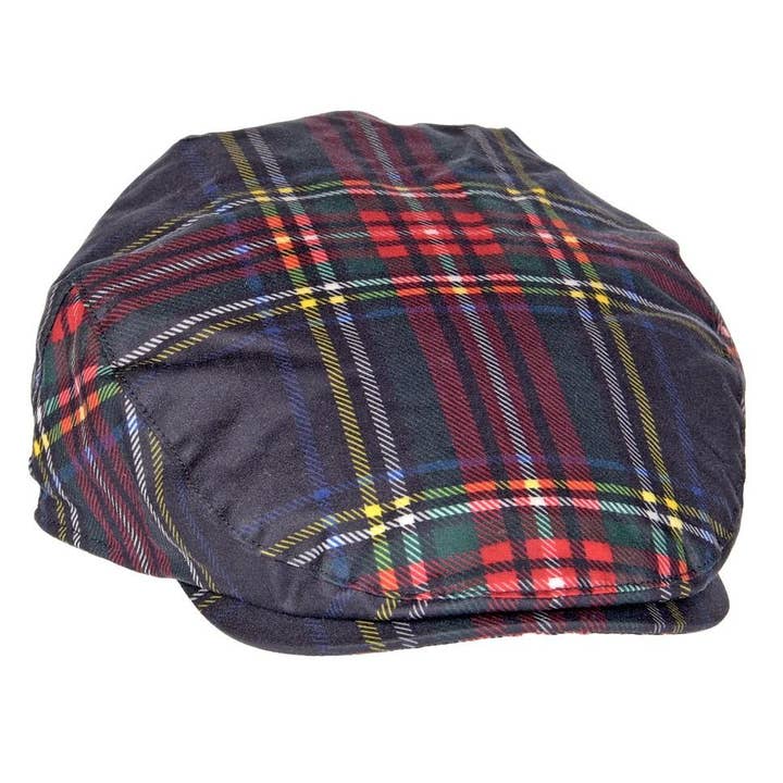 Heather Hats & Accessories - Wholesale Flatcap - Men's - ZH183 Charles Tartan Wax Flat Cap