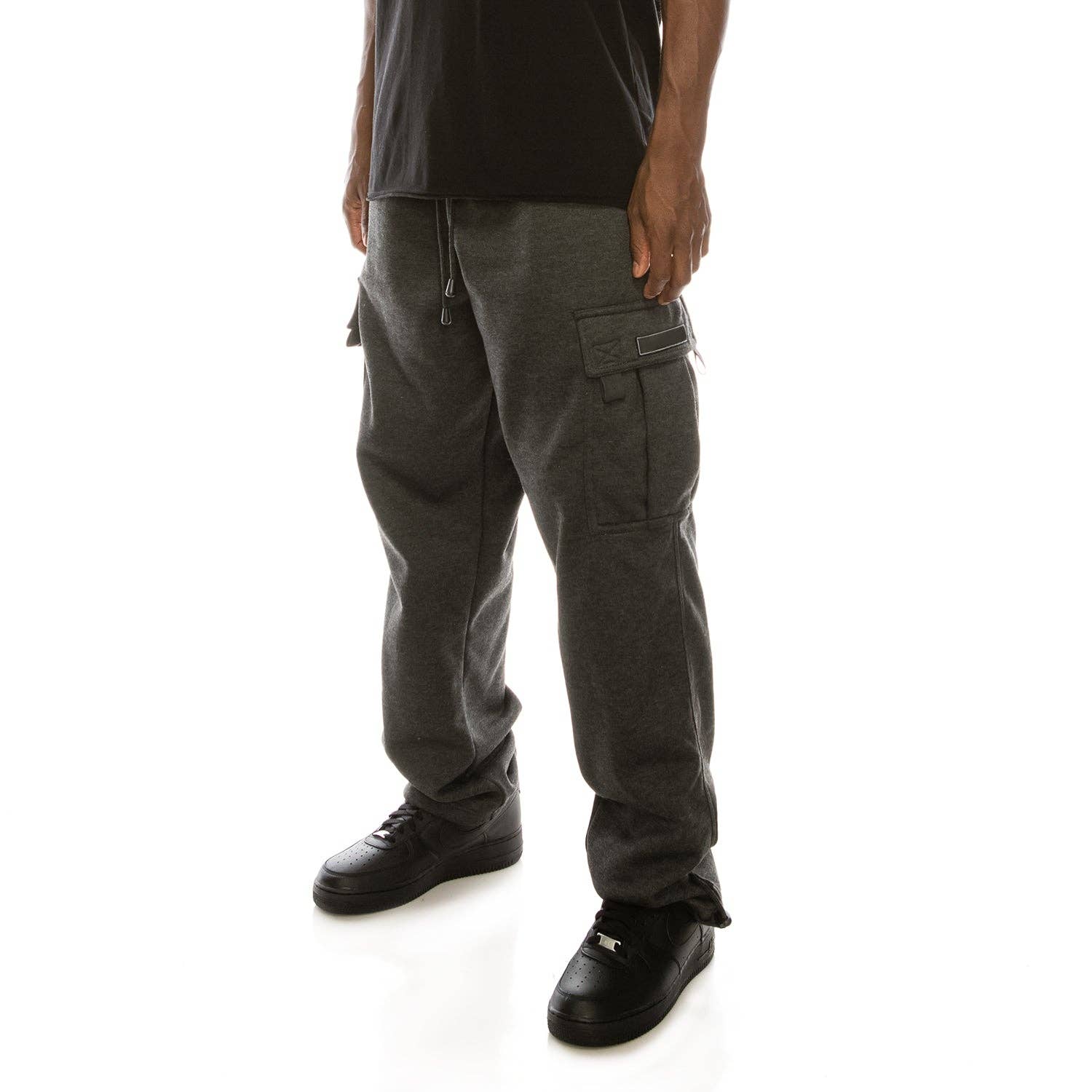Victorious - Wholesale Pants - Men's - FL77 SOLID FLEECE HEAVYWEIGHT CARGO SWEATPANTS (OPEN PACK)13
