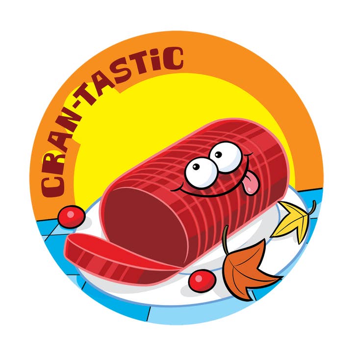 JFL Enterprises - Wholesale Sticker - Kids & Baby - Cranberry Sauce Scratch-N-Sniff Sticker1