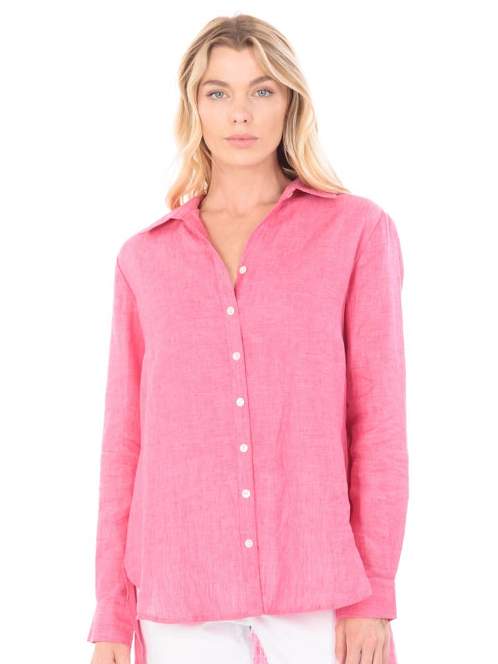 Button Front Pleat Back Tunic for wholesale by APNY