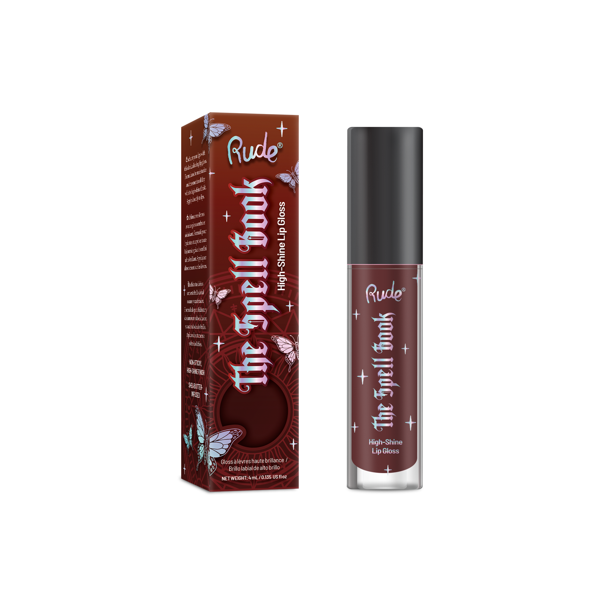 Rude Cosmetics - Wholesale Lip Gloss - The Spell Book High-Shine Lip Gloss0