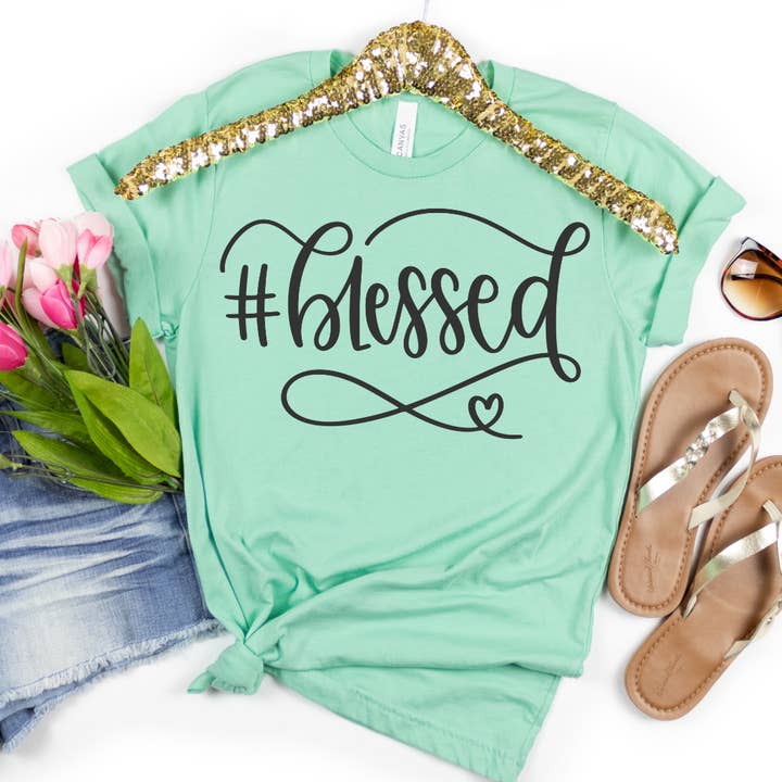 T-shirt Blessed Graphic pour la vente par Londas Trendy Tees