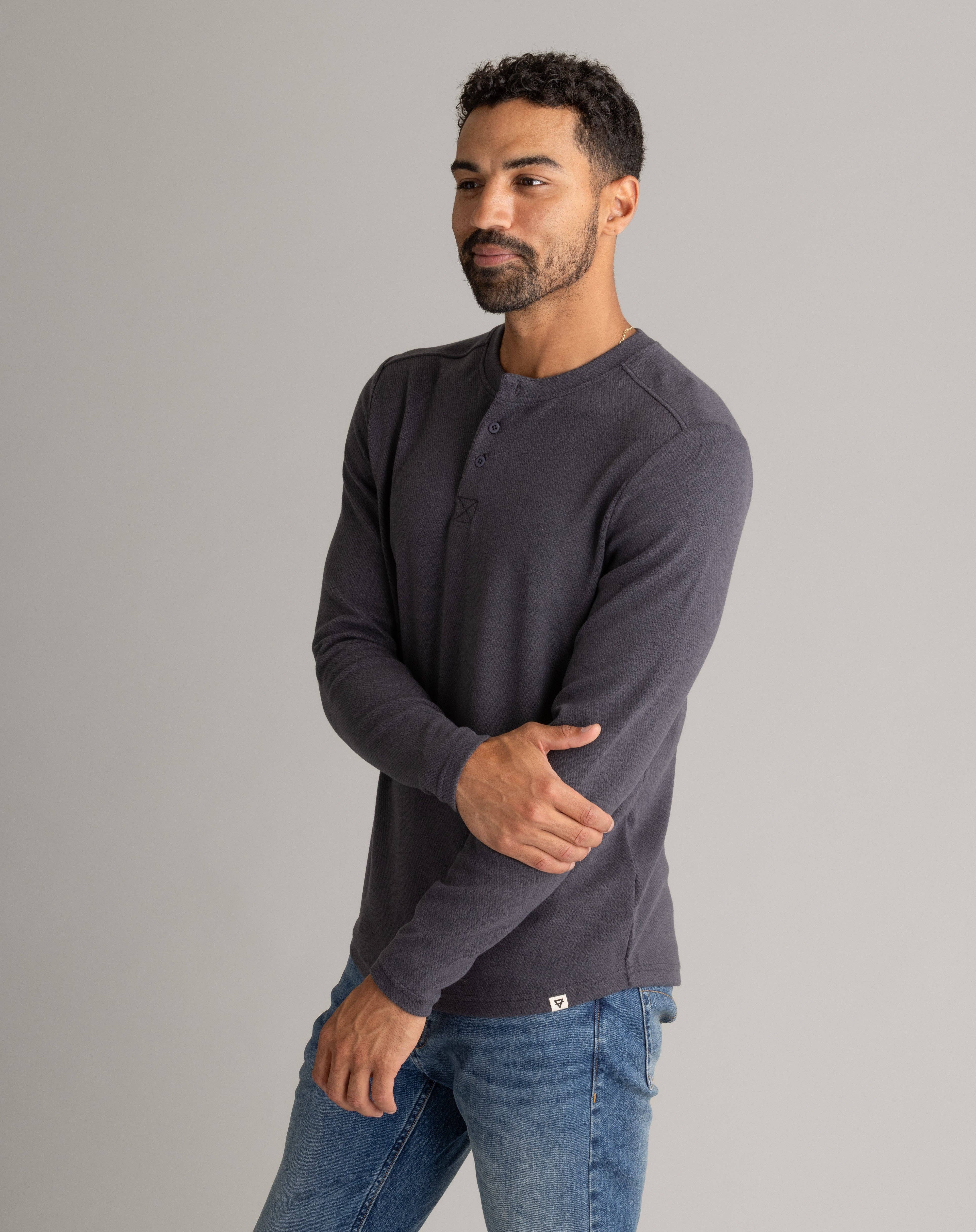 LIV Outdoor - Wholesale T-Shirt - Men's - Men's Lichen Stretch Flannel Henley11