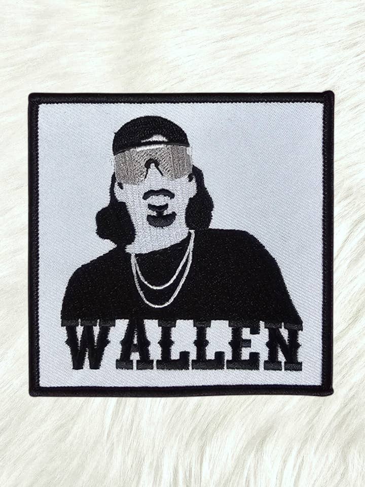 Wallen Sunglasses Pocket Embroidery Iron On Patch for wholesale by Scratch Decor